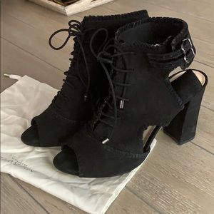 Alexandre Birman Abbe lace up perp toe bootie